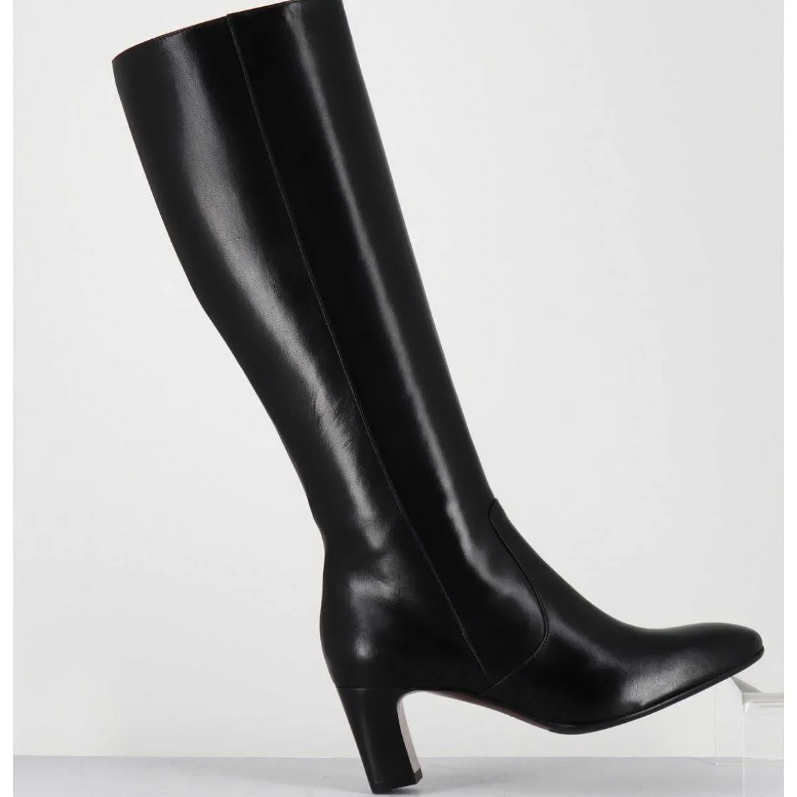 Bottes Noires En Agneau Plonge - M475 Seta Nero