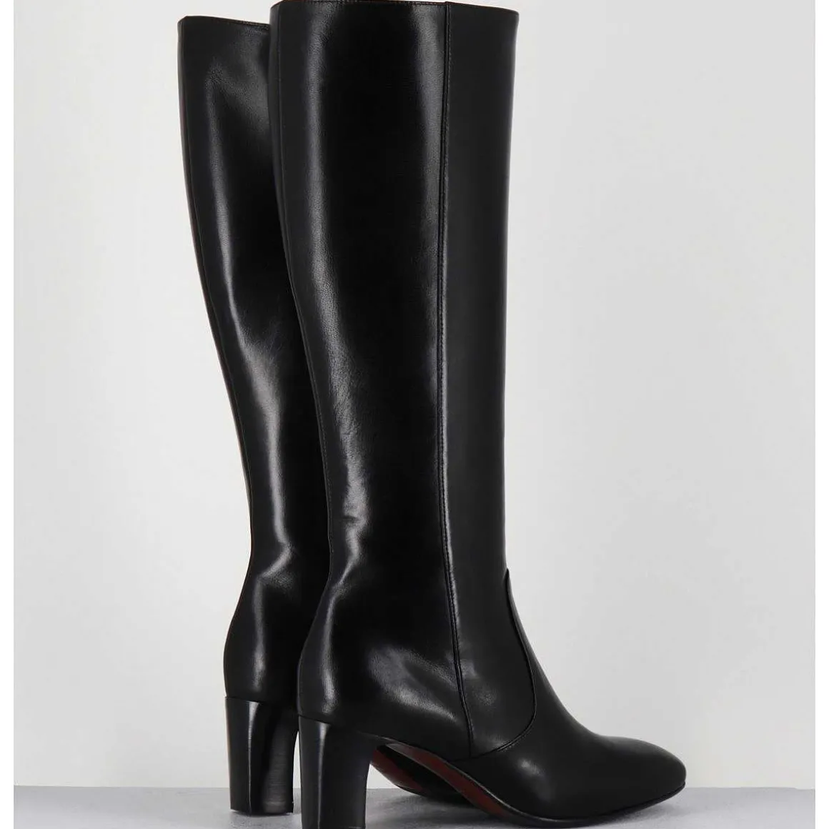 Bottes Noires En Agneau Plonge - M475 Seta Nero