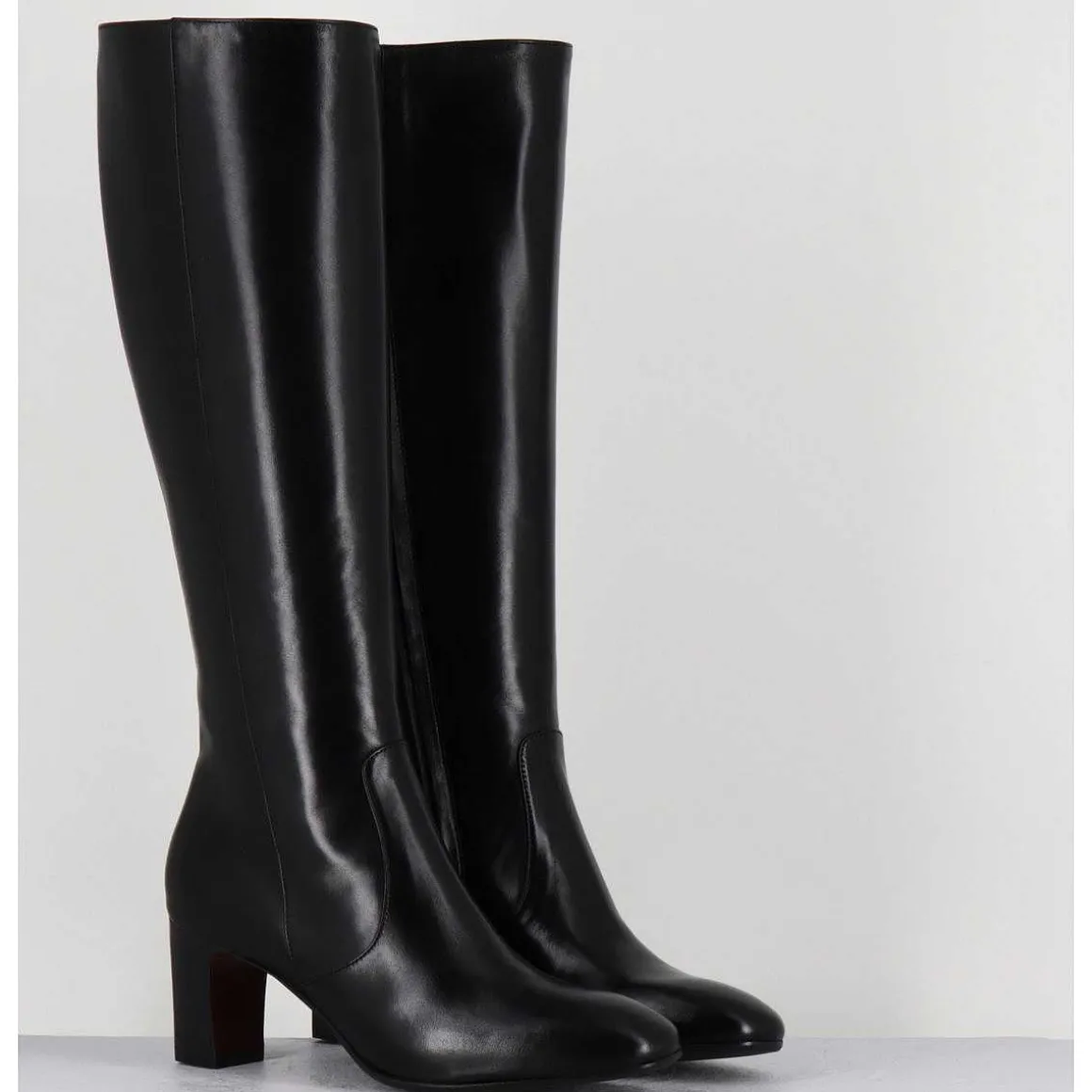 Bottes Noires En Agneau Plonge - M475 Seta Nero