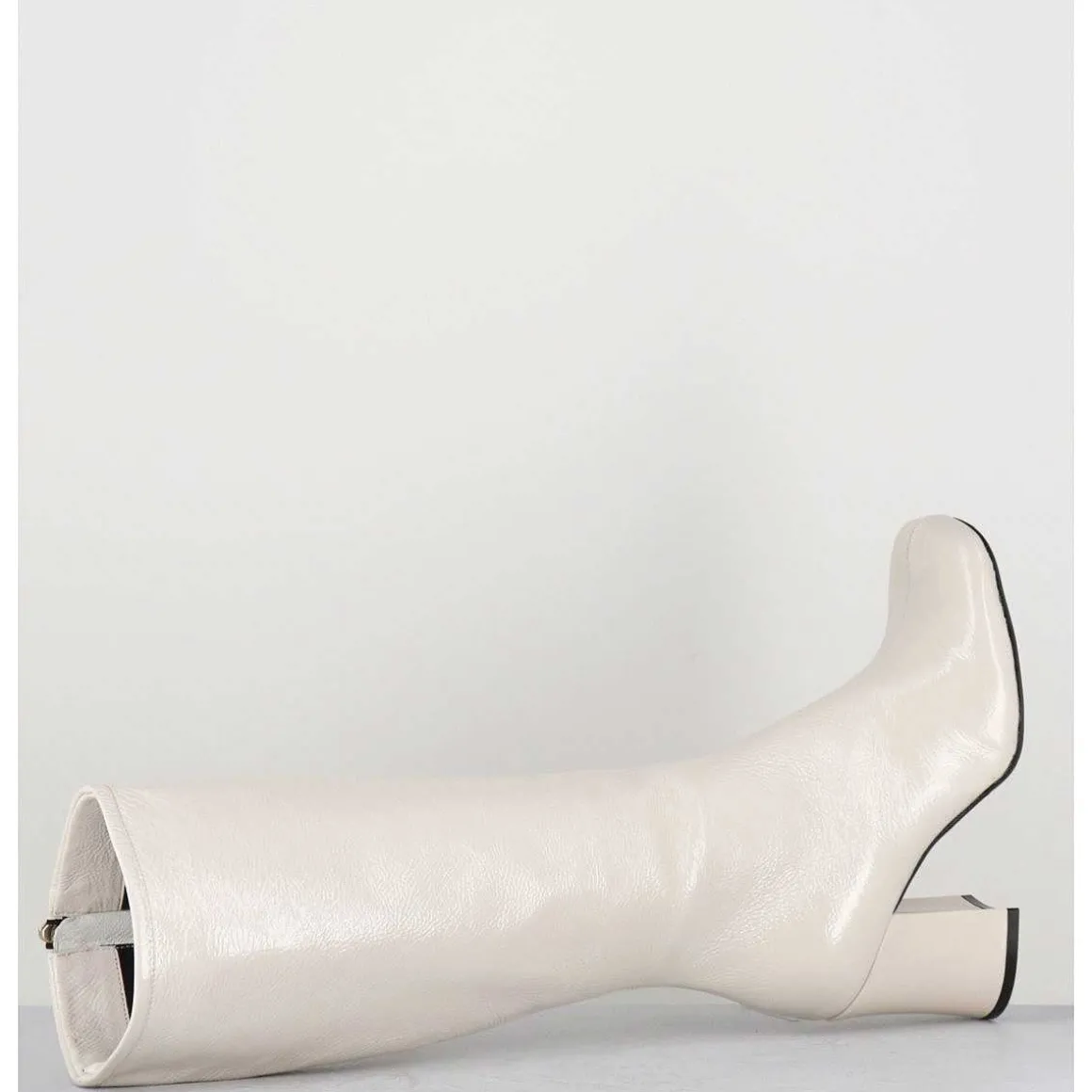 Bottes 60S En Cuir Naplak Blanc - Ah2983 Finish Milk