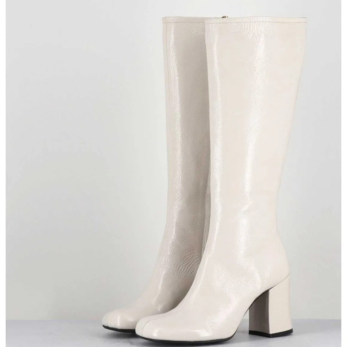 Bottes 60S En Cuir Naplak Blanc - Ah2983 Finish Milk