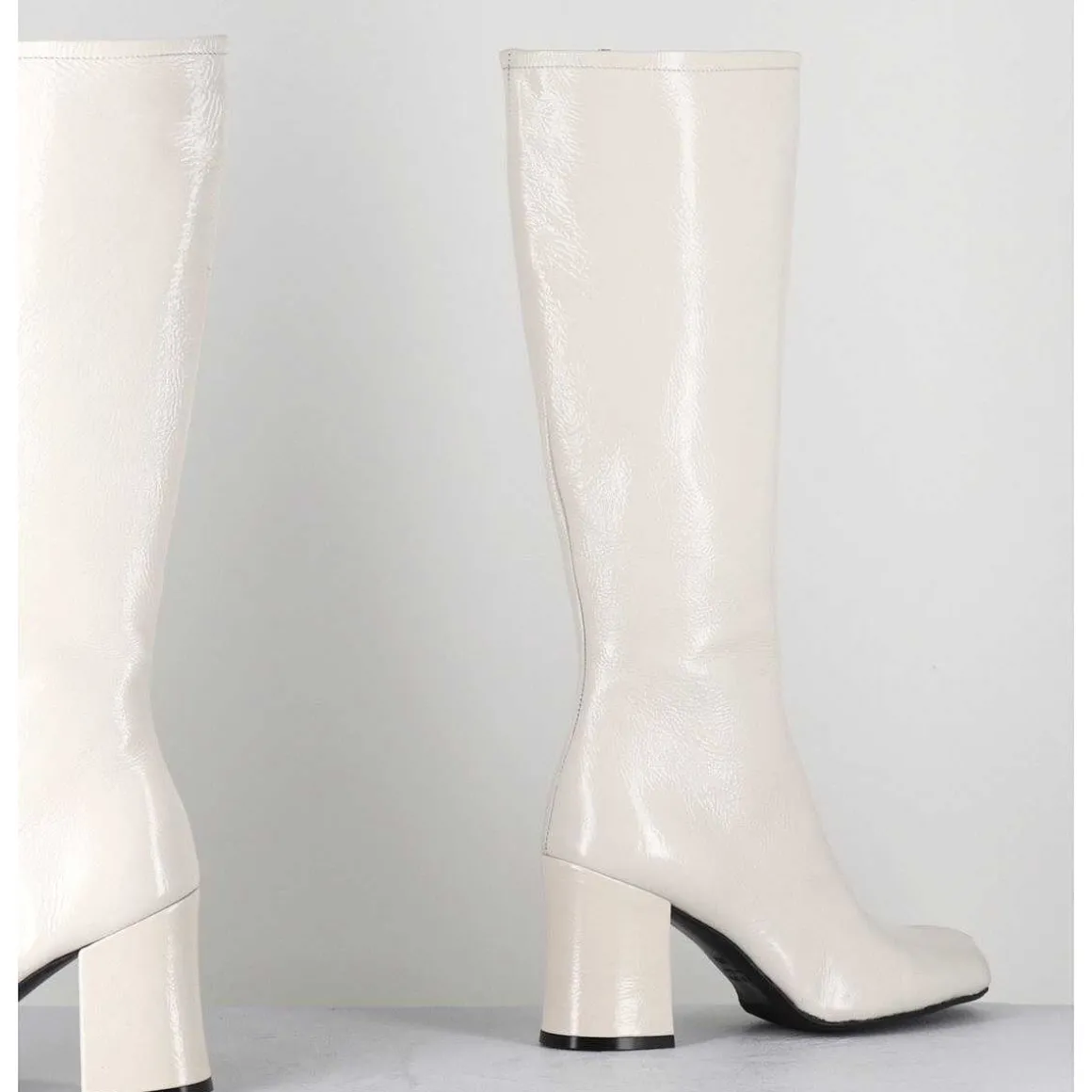 Bottes 60S En Cuir Naplak Blanc - Ah2983 Finish Milk