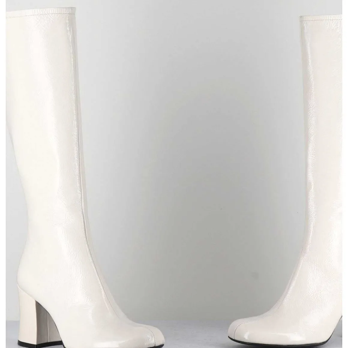 Bottes 60S En Cuir Naplak Blanc - Ah2983 Finish Milk