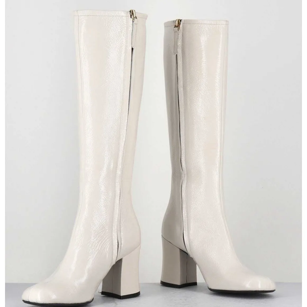 Bottes 60S En Cuir Naplak Blanc - Ah2983 Finish Milk