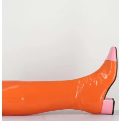 Bottes 60S Vernis Orange & Rose - Malaga Vernis Mandarine