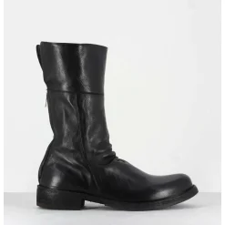 Bottine Plates En Cuir Noir Officine Creative Femme - Legrand 125