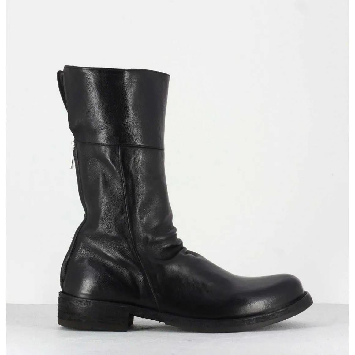 Bottine Plates En Cuir Noir Officine Creative Femme - Legrand 125