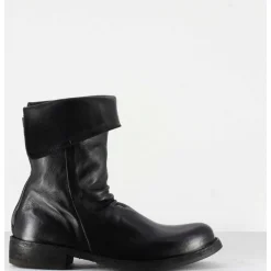 Bottine Plates En Cuir Noir Officine Creative Femme - Legrand 125