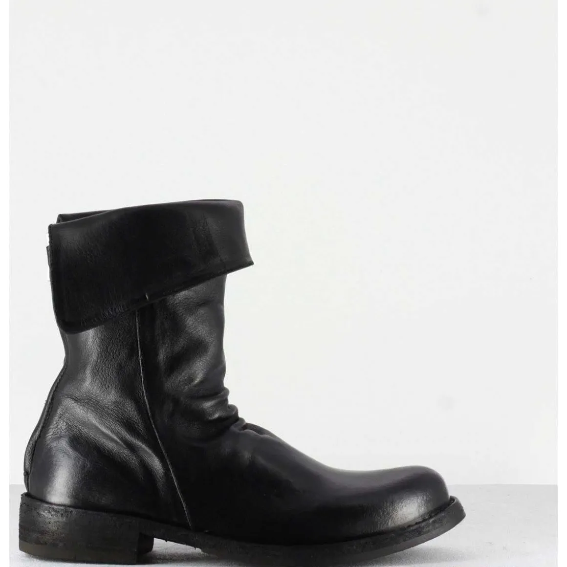 Bottine Plates En Cuir Noir Officine Creative Femme - Legrand 125