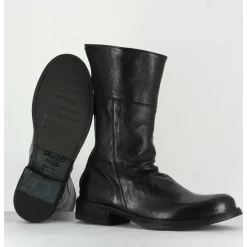 Bottine Plates En Cuir Noir Officine Creative Femme - Legrand 125
