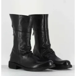 Bottine Plates En Cuir Noir Officine Creative Femme - Legrand 125