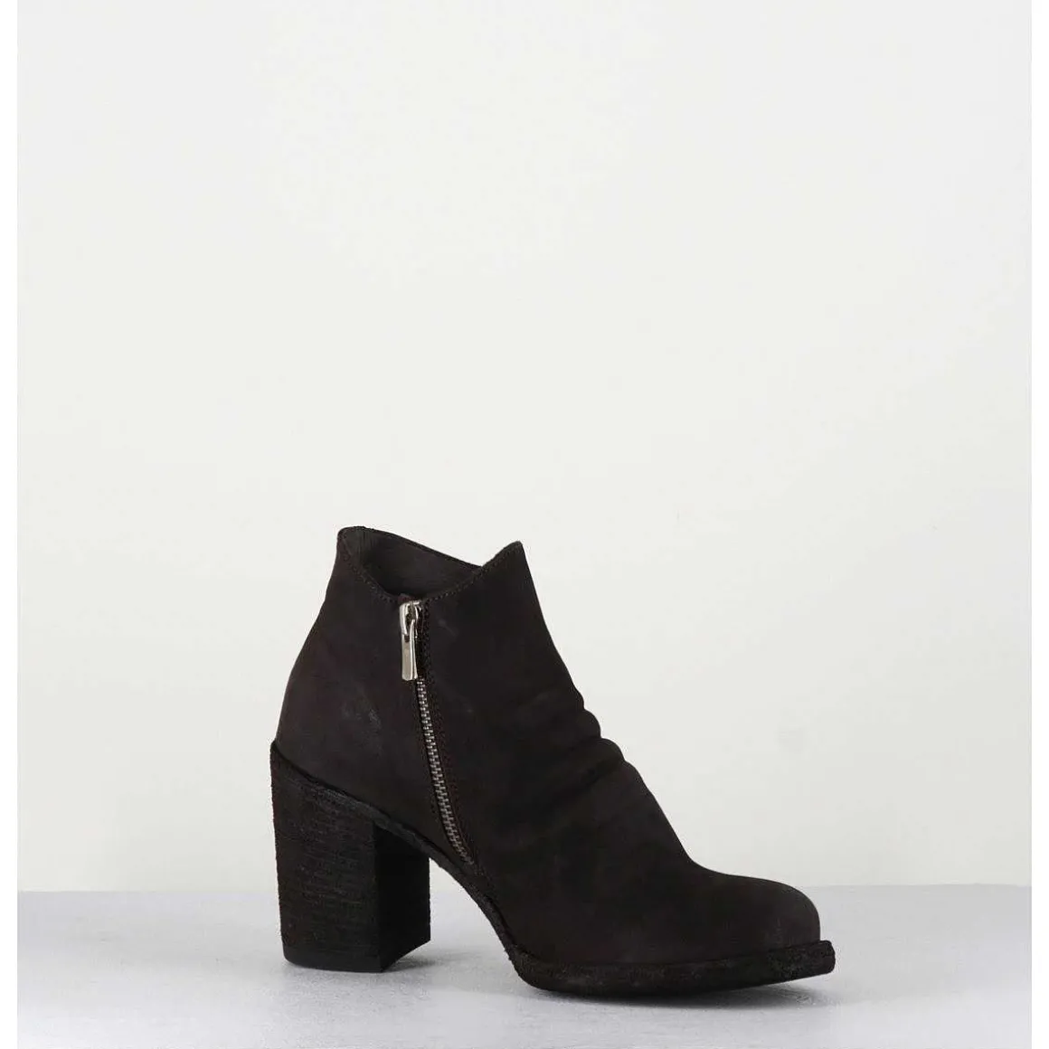 Bottines En Cuir Huile Marron - Vernon 051 Ebano