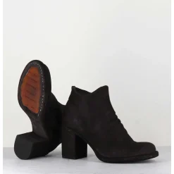Bottines En Cuir Huile Marron - Vernon 051 Ebano