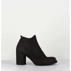 Bottines En Cuir Huile Marron - Vernon 051 Ebano