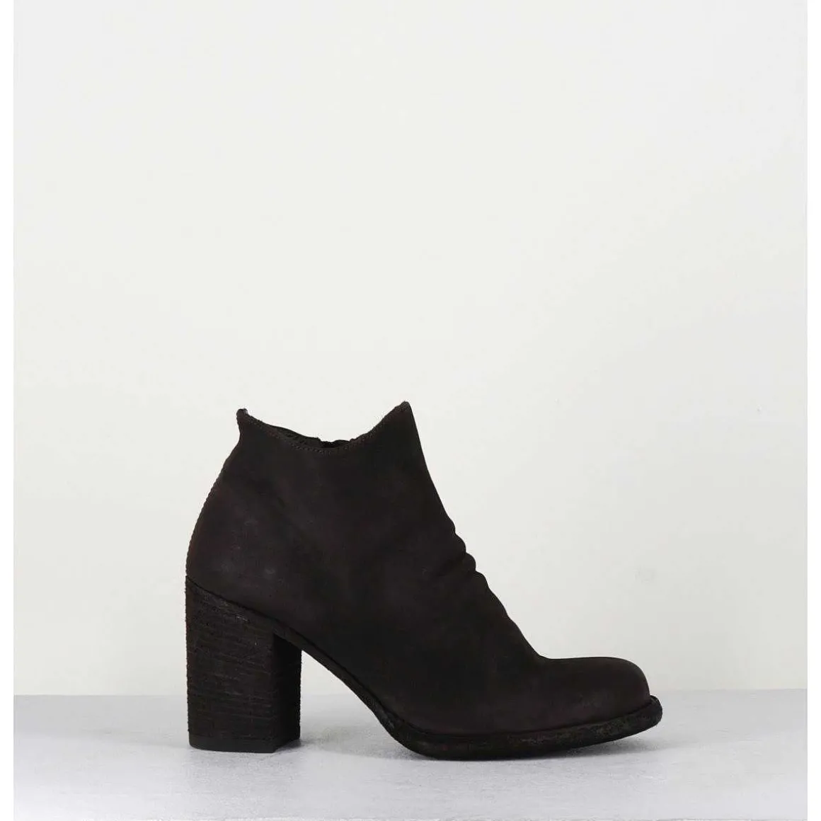Bottines En Cuir Huile Marron - Vernon 051 Ebano
