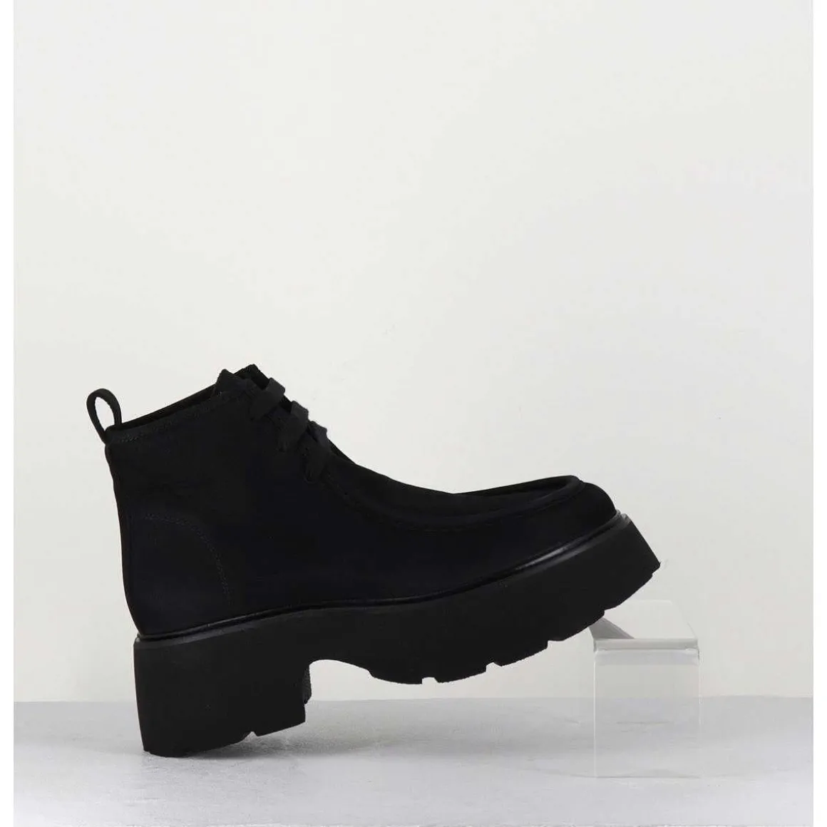 Chaussures A Lacets En Nubuck Noir - A78Np Nabuck Nero