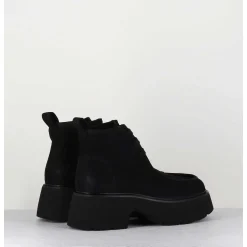 Chaussures A Lacets En Nubuck Noir - A78Np Nabuck Nero