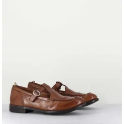 Chaussures Mary-Jane En Cuir Marron - Lex535 Sughero