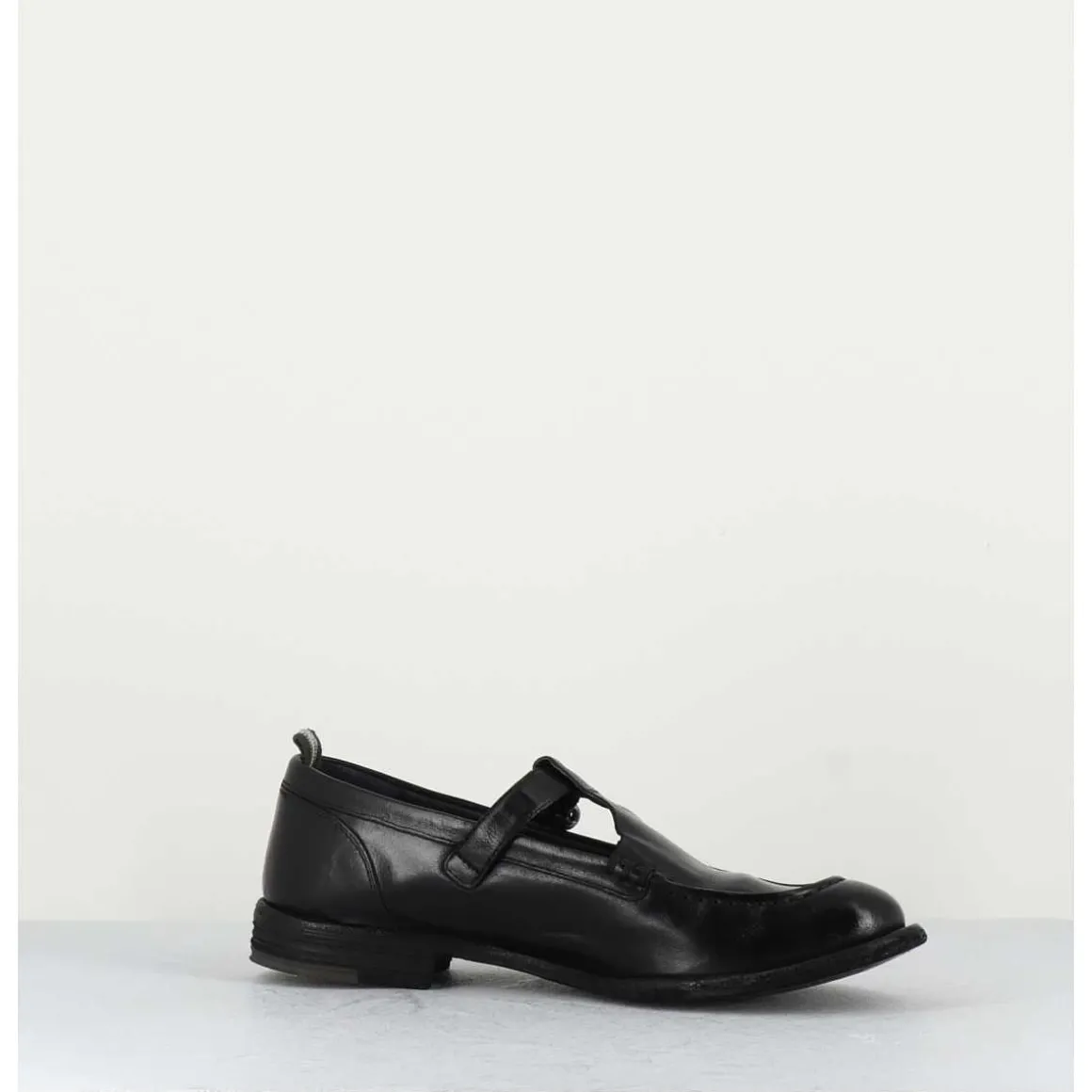 Chaussures Mary-Jane En Cuir Noir - Lex535 Nero