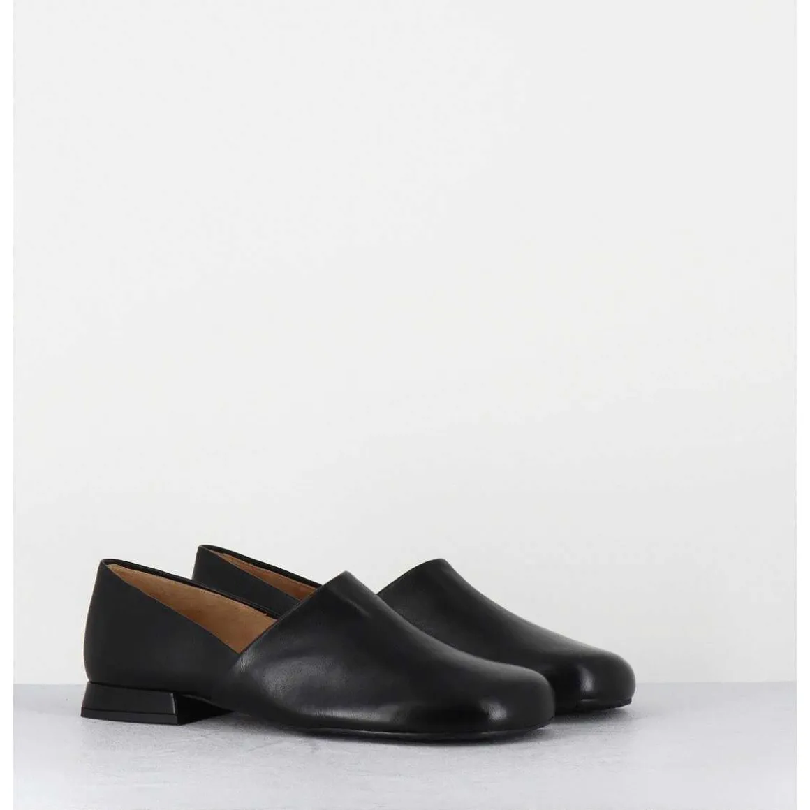 Chaussures Minimalistes En Cuir Souple Noir - Paoli Black Nappa