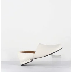 Chaussures Minimalistes En Cuir Souple Blanc Casse - Paoli Marfil Nappa