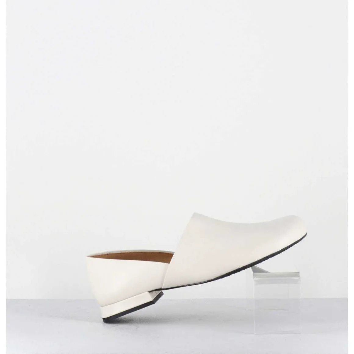 Chaussures Minimalistes En Cuir Souple Blanc Casse - Paoli Marfil Nappa