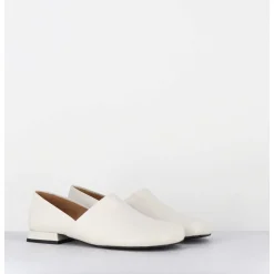 Chaussures Minimalistes En Cuir Souple Blanc Casse - Paoli Marfil Nappa