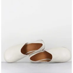 Chaussures Minimalistes En Cuir Souple Blanc Casse - Paoli Marfil Nappa