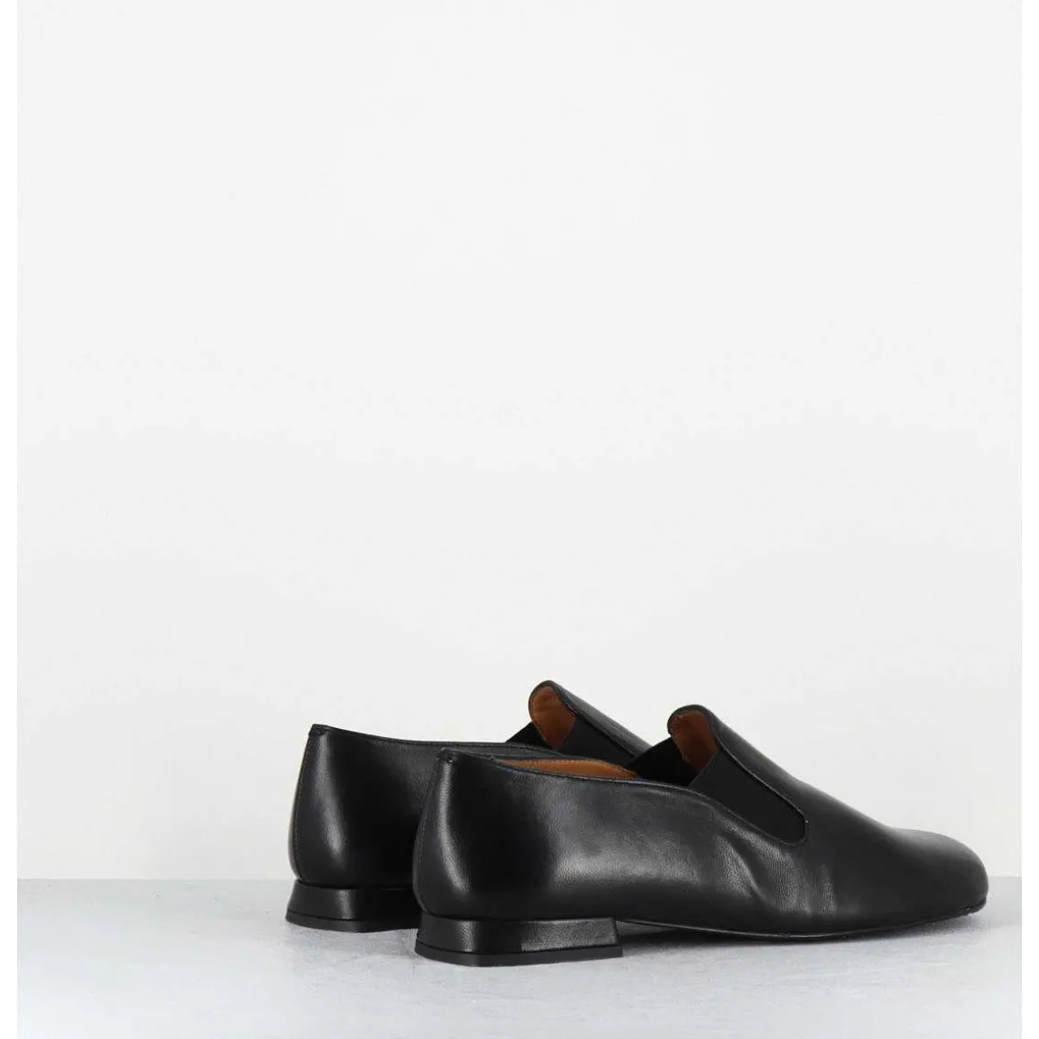 Chaussures Minimalistes En Cuir Souple Noir - Lopez Black Napa