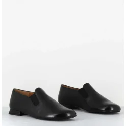 Chaussures Minimalistes En Cuir Souple Noir - Lopez Black Napa