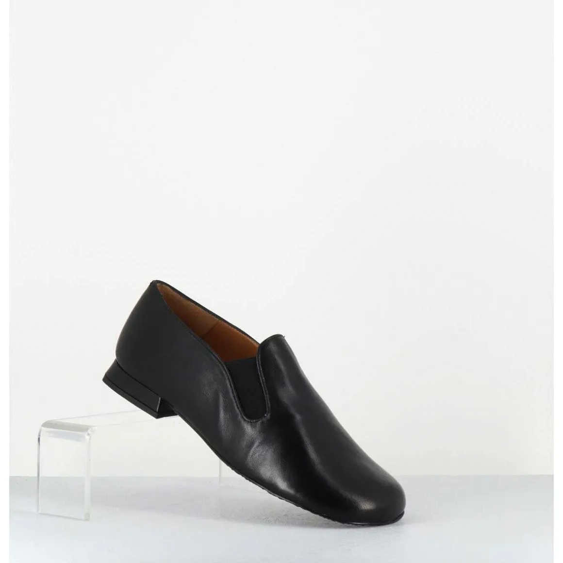 Chaussures Minimalistes En Cuir Souple Noir - Lopez Black Napa