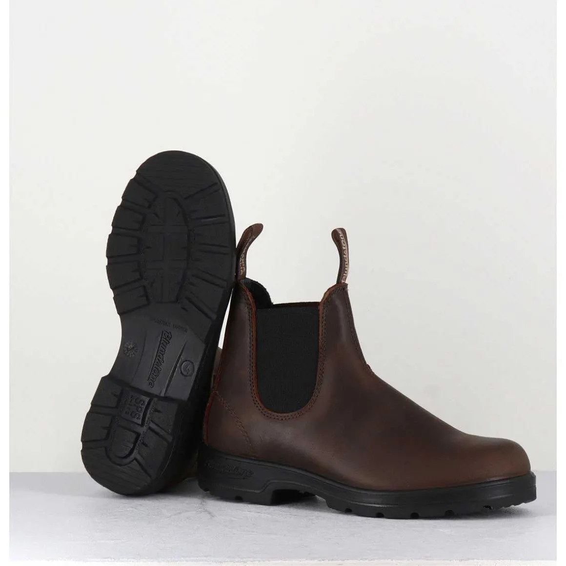 Classic Chelsea Boots Cuir Mate Marron - 1609 Antique Brown