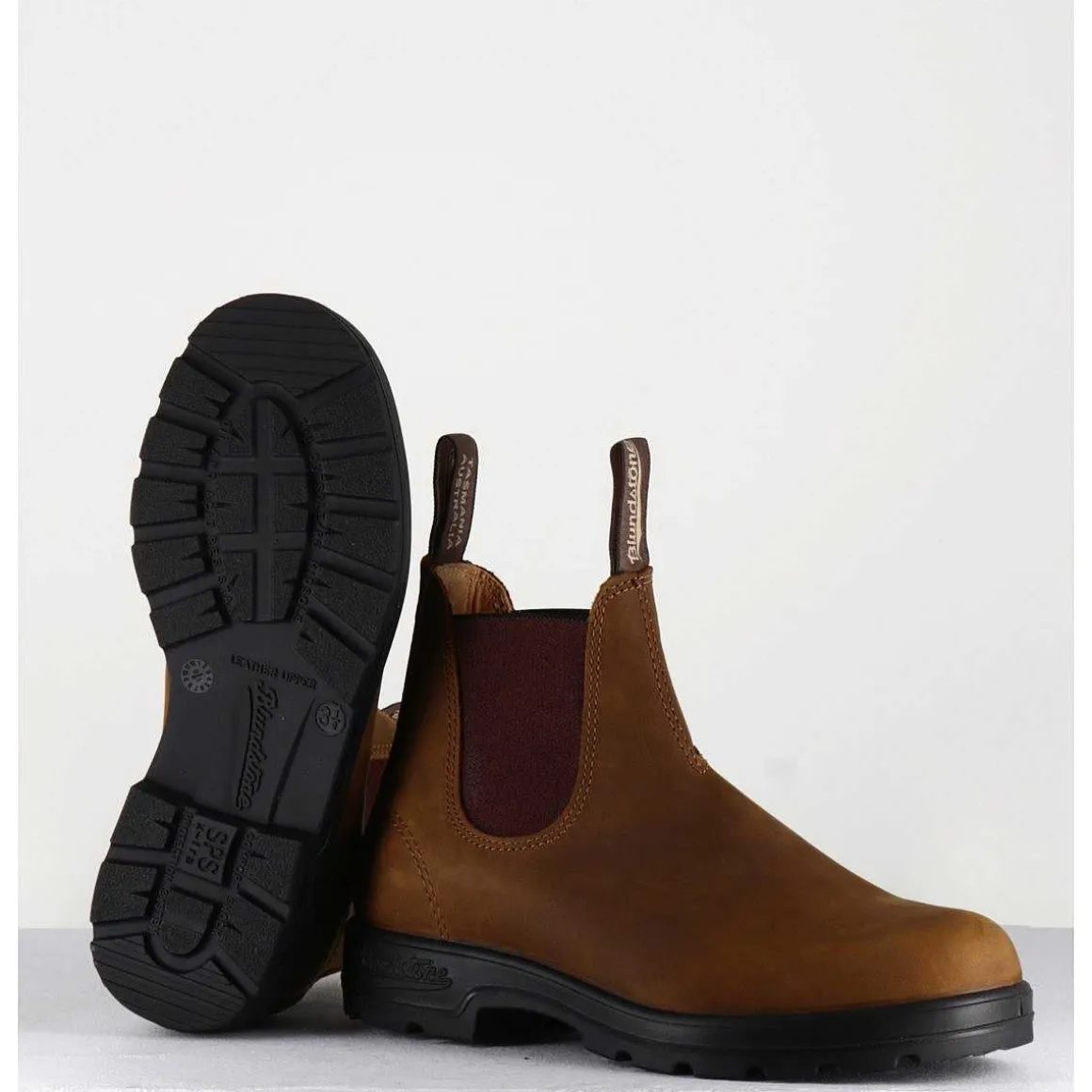 Classic Chelsea Boots Cuir Mate Camel - 562 Crazy Horse Brown