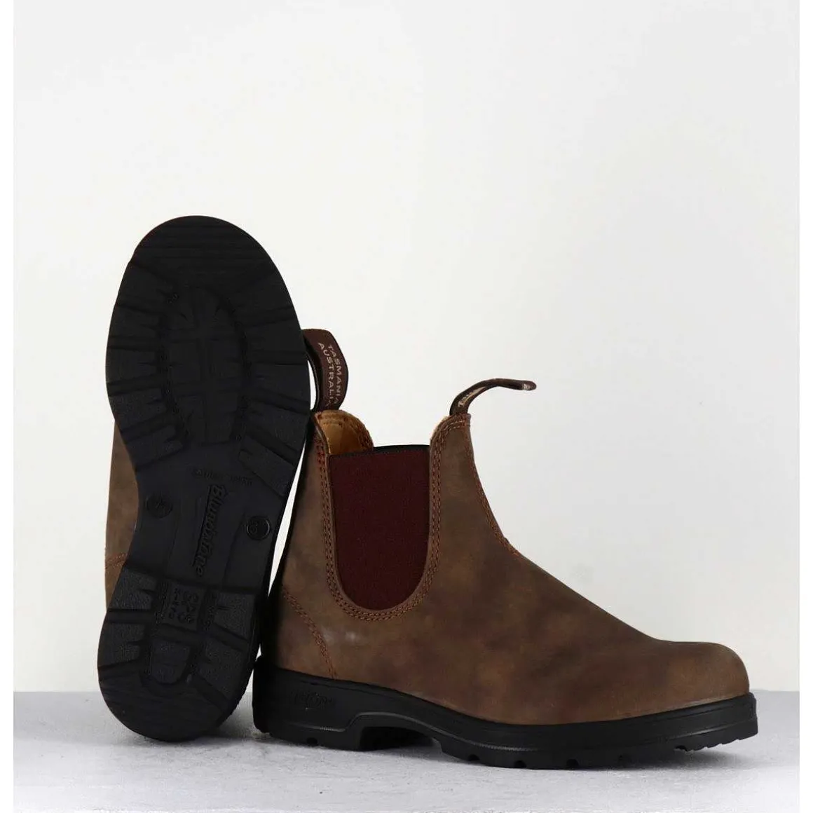Classic Chelsea Boots Cuir Nubuck Marron - 585 Rustic Brown