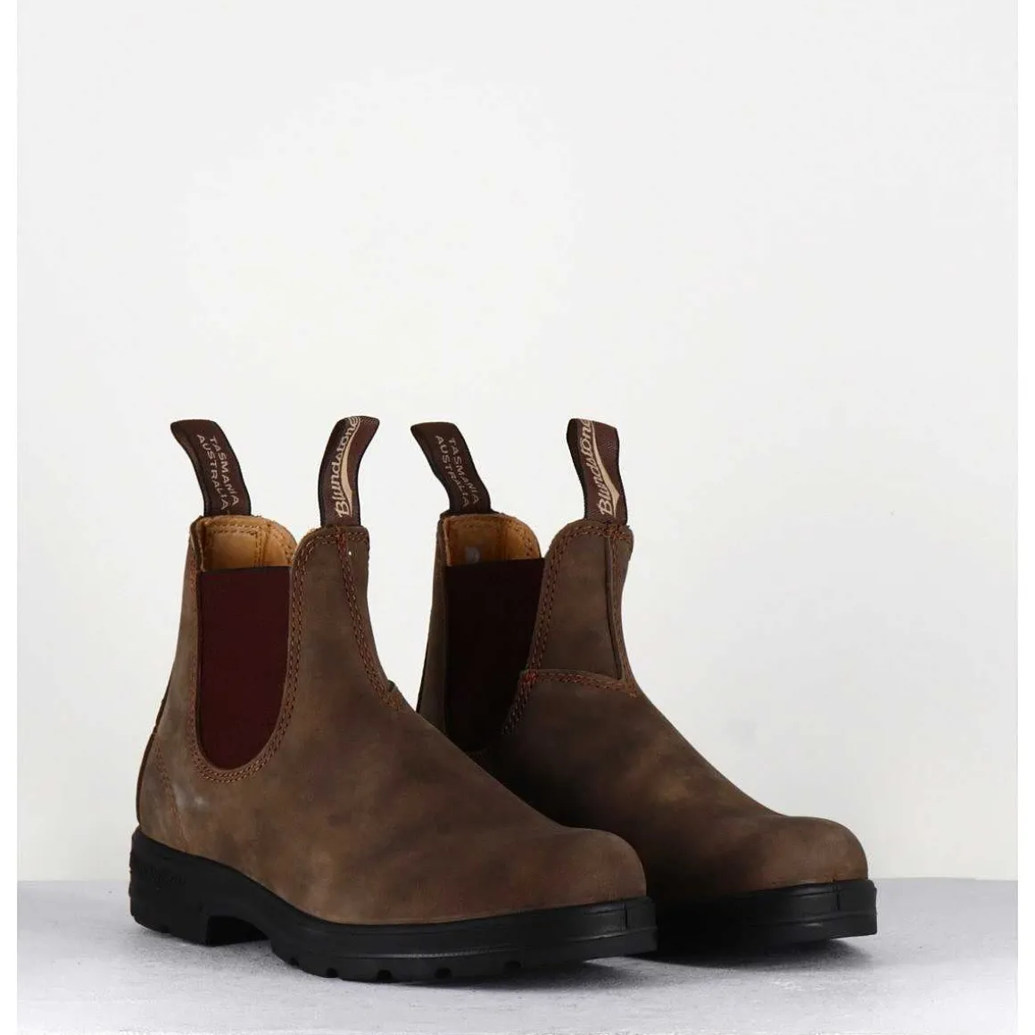 Classic Chelsea Boots Cuir Nubuck Marron - 585 Rustic Brown