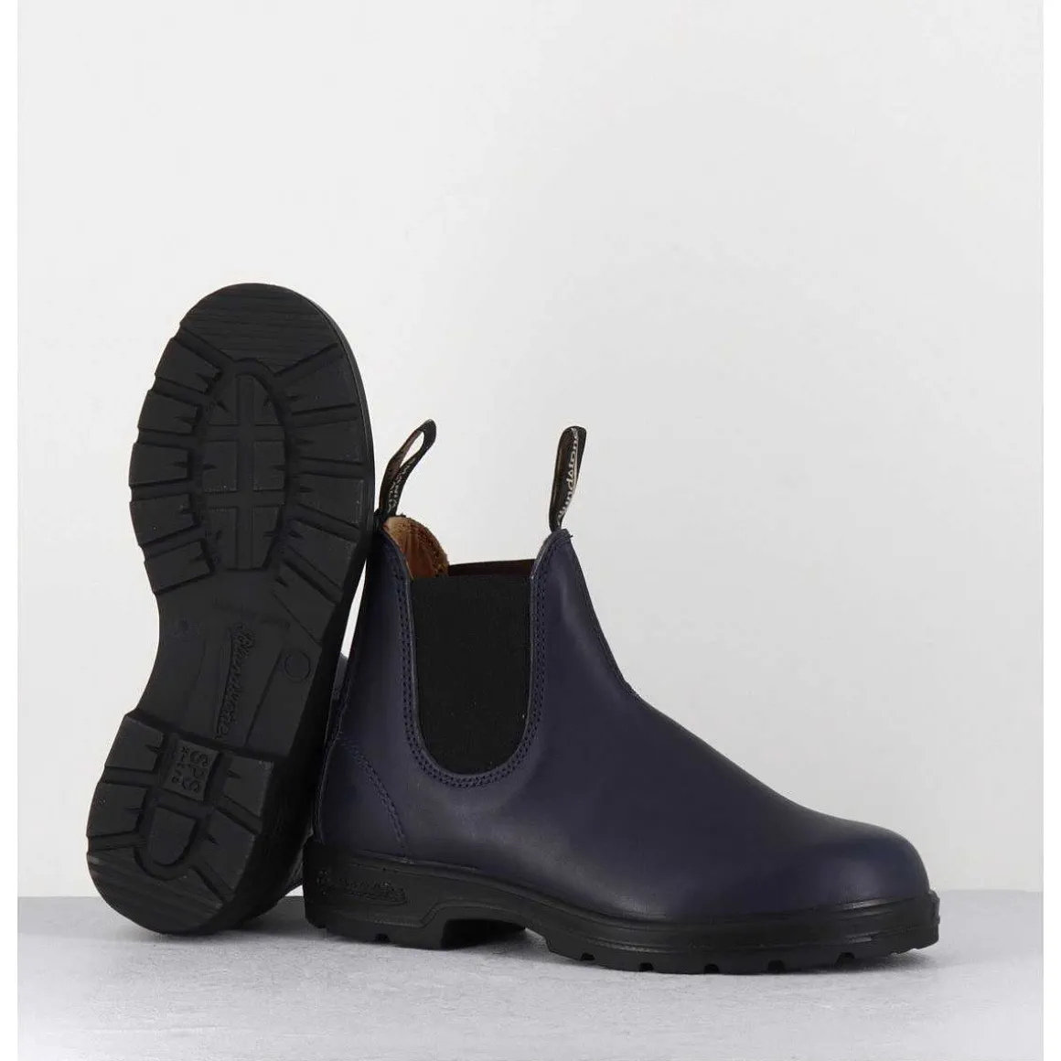 Classic Chelsea Boots Cuir Mate Bleu Marine - 2246 Navy Peri