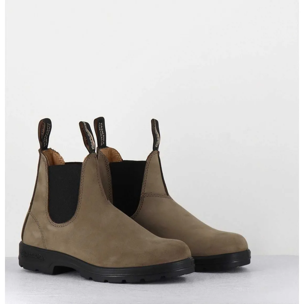 Classic Chelsea Boots Cuir Nubuck Taupe - 1941 Stone Nubuck
