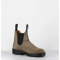 Classic Chelsea Boots Cuir Nubuck Taupe - 1941 Stone Nubuck