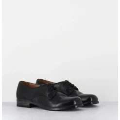 Derbies A Lacets En Cuir Noir Ligne Japonisante - 45401A Cris Nero