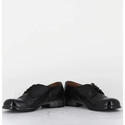 Derbies A Lacets En Cuir Noir Ligne Japonisante - 45401A Cris Nero