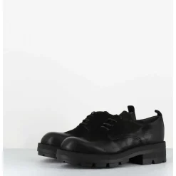 Derbies A Lacets En Nubuck Noir - Dabran Bis Siena Nero