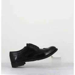 Derbies Fleuris En Cuir Noir - Lexikon001 Nero