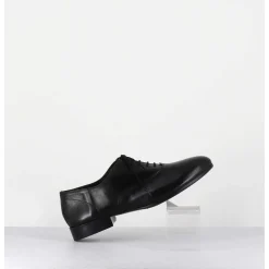 Derbies Minimalistes En Cuir Souple Noir - Stja Cow Black