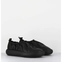 Elastic Donut Shoe Cuir Noir - 1C6854D Travel Black