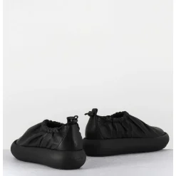Elastic Donut Shoe Cuir Noir - 1C6854D Travel Black
