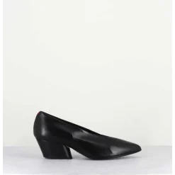 Escarpins En Cuir Noir - Julien14 Nero