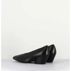 Escarpins En Cuir Noir - Julien14 Nero
