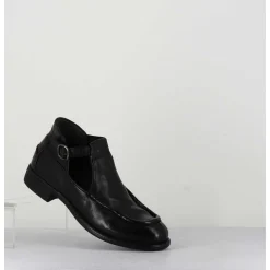 Mary-Janes En Cuir Noir - Calixte 032 Nero
