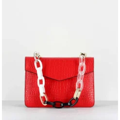 Mini Pixie Chunky Chain - Croco Rouge
