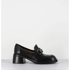 Mocassins En Cuir Noir & Bijoux - W232588 Guanto Nero